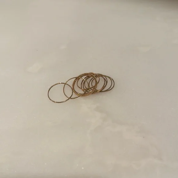 Gold Stacking Rings - Picture 3 of 3